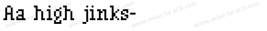 Aa high jinks字体转换